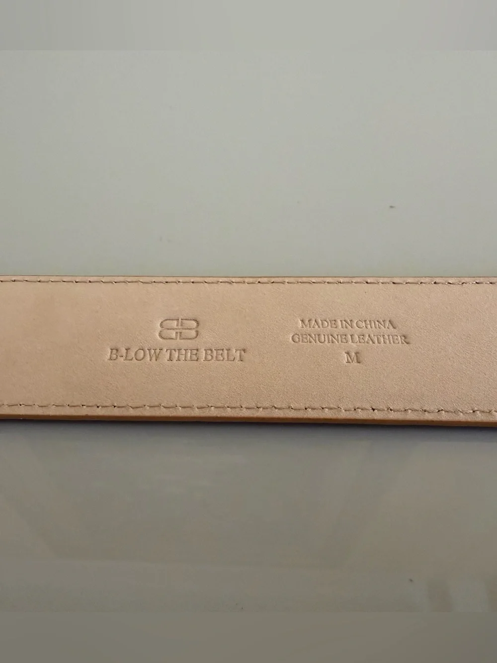 NWT B-Low the Belt Tan Suede Belt with Gold Buckle